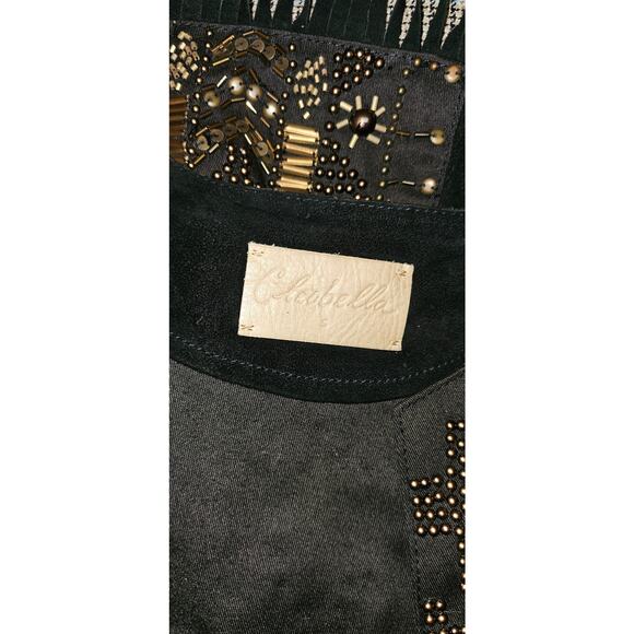 New Free People CLEOBELLA Taylor Jacket $739 Black FRINGED Embellished SUEDE - Picture 11 of 11